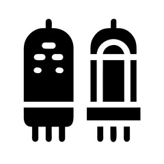 Vacuum Tube Electronics Technology Circuit Component Vintage Audio icon set
