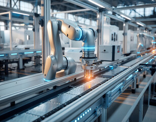 roboter in der fabrik