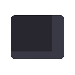 dark screen icon with rounded corners and minimalistic design
