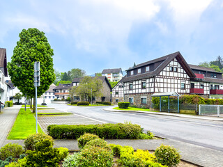Fototapeta premium Street view of Einruhr in Germany