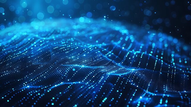 Abstract data dots forming digital globe shape on navy backgrou futuristic digital technology concept background high resolution stock photo - Powered by Adobe