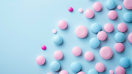 Medical pills neatly arranged on soft pastel background pharmac medical healthcare concept professional background high resolution stock photo