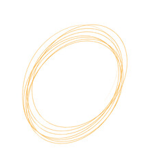 Hand Drawn Red Circular Scribble Illustration Red Sketchy Circle Abstract Geometric Shape PNG