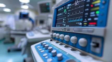 Ultrasound machine minimal close-up on white background modern medical healthcare concept professional background high resolution stock photo