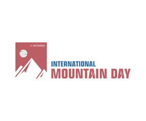 international mountain day design vector