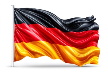 Naklejka premium Germany national flag waving representing patriotism and identity