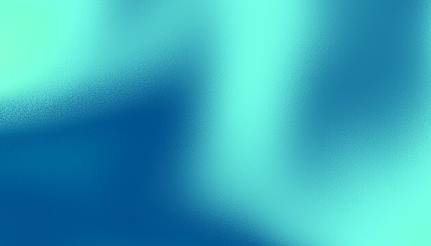 Dark royal green mint sea teal jade emerald turquoise light blue abstract background. Color gradient blur. Rough grunge grain noise. Brushed matte shimmer. Metallic foil design effect