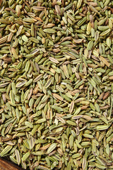 Dried Cumin Seeds from Xinjiang - Natural Spice Background Texture
