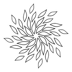 A clean and elegant black-and-white geometric vector design featuring abstract flowing lines forming a modern symmetrical pattern. Ideal for branding, minimal posters, backgrounds, packaging, web gra © Muhammad Asim