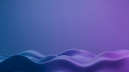 A professional 3D abstract background, rendering soft, matte liquid waves crashing up