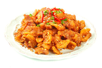 Chinese Pork with Chili and Garlic - Traditional Spicy Cooking