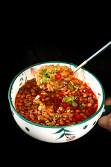 Hot and Sour Fish Soup - Traditional Chinese Dish