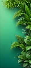 green palm tree background template