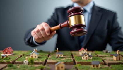 Property auction planning legal aspects for residential development in urban environments businessman perspective
