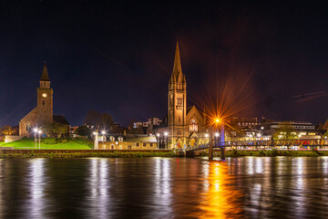 Night Shot, River Ness. Inverness, Scotland, UK
