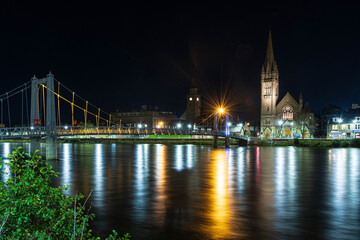 Night Shot, River Ness. Inverness, Scotland, UK
