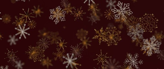 Christmas background with falling abstract snowflakes. Perfect for festive season, winter holidays and seasonal designs.