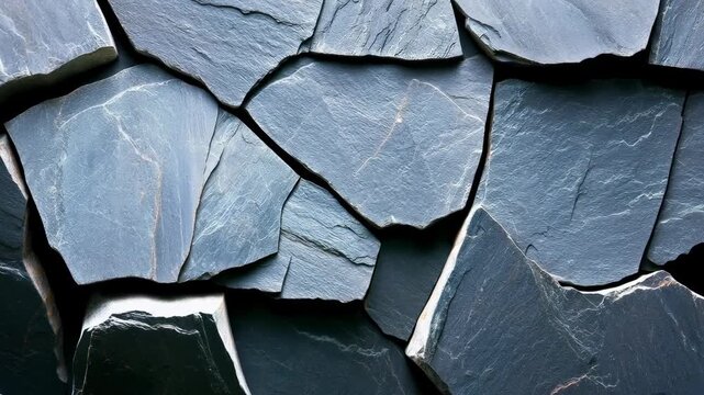 Slate stone texture wall pattern natural gray rough cracked surface background rugged detail with layered texture closeup, slate pattern with cracked