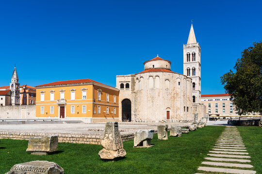 Roman Forum in Zadar in Croatia