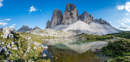 Tre Cime di Lavaredo &ndash; a mountain range in the Alps	