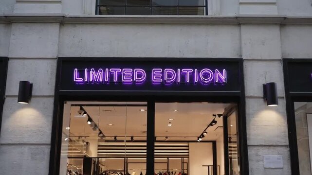 Limited edition shop.