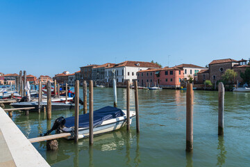 The pretty Island of Murano Venice Italy