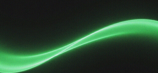 Dark green grainy glowing flowing light wave abstract gradient background smooth dynamic texture modern futuristic poster banner header cover wallpaper design
