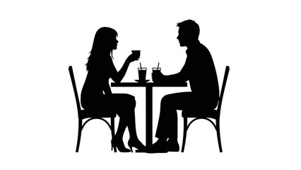 Two women sitting together at a cafe table enjoying coffee and conversation