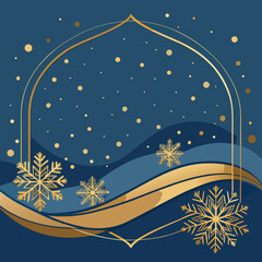 christmas background with snowflakes