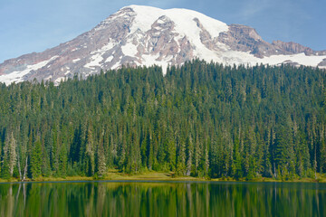 Mount Rainier And Alpine Lake Reflections