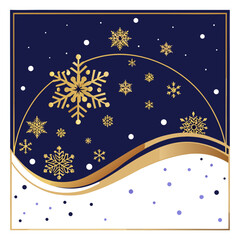 christmas background with snowflakes