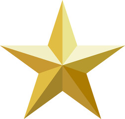 gold star on white background