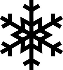 Obraz premium Snowflake icon . Winter snow flakes, Cold weather symbol. Vector illustration !