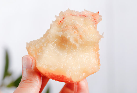 Fresh Yangshan Peach from Wuxi China - Juicy White Flesh Fruit Held in Hand