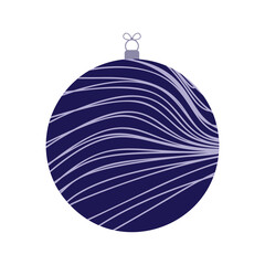 Abstract brutalism-inspired holiday ornament bauble. Silver spherical decoration with angular geometric patterns, flat design aesthetic, and luxurious metallic accents for festive styling.