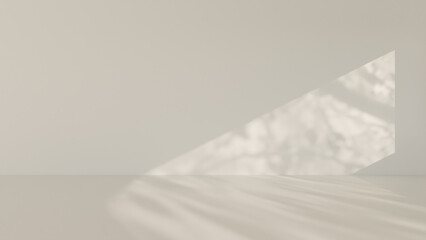 Soft Light Shadows in Neutral Space, Abstract Background for UI Web and Print, 3d rendering