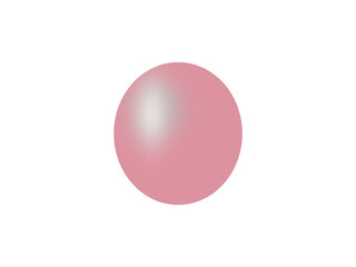 Soft Pink Gradient Sphere on Neutral Gray