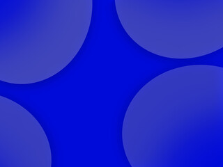 Deep Blue Abstract Background with Overlapping Circles