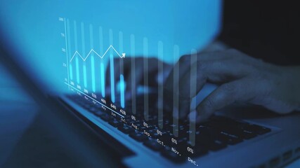 Analysts are planning the growth targets for each year, including the summary of the annual performance, monthly revenue, monthly growth, and the upward trend interface graph of the organization.