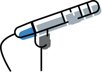 Microphone icon representing audio recording and broadcasting