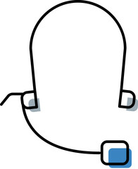Headset icon representing customer service and communication