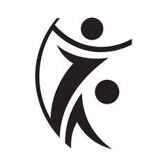 Football Kick Goal Moment Silhouette Illustration