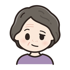 左顔面神経麻痺のイラスト