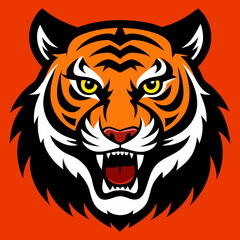 Obraz premium tiger head vector