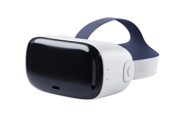 Digital VR headset icon isolated on transparent background