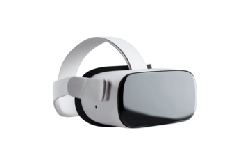 Flat VR headset icon isolated on transparent background