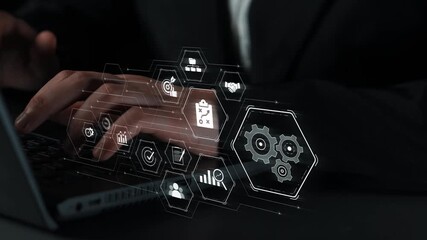 Business management system showing teamwork, productivity, and planning. Management supports goal, management tracks progress, management improves teamwork, and enhances productivity. Marrow