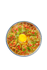 Steamed Egg with Luffa Gourd in Savory Broth - Traditional Asian Comfort Food