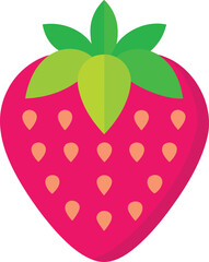 Colorful Strawberry Vector Illustration