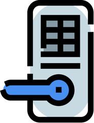 Smart digital door lock with keypad access security